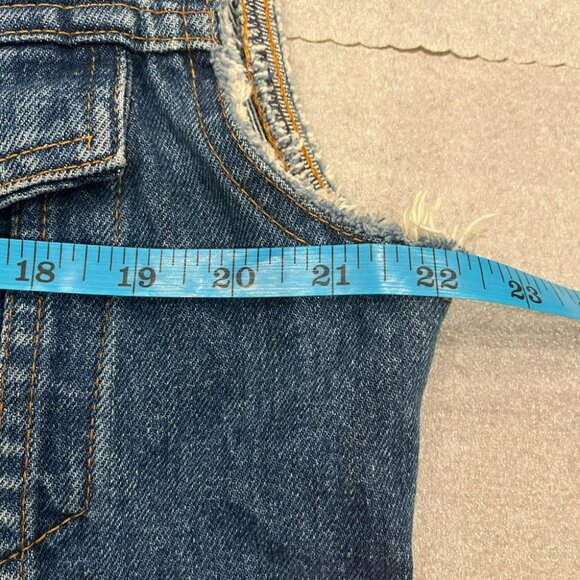[42/L]Levi’s Blue Denim Vest - Picture 5 of 6